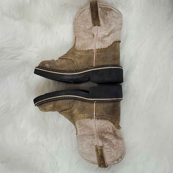 Ariat 4LR kids shoes boots leather suede size 11.5 - Picture 4 of 9